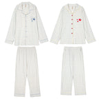Cotton Cartoon Button-Up Pajama Set