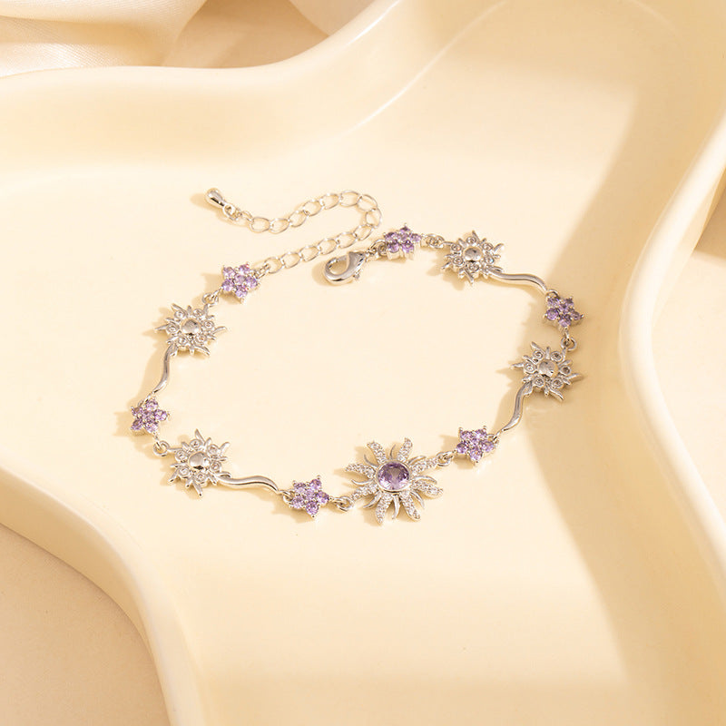 Sunflower Zircon Bracelet for Women