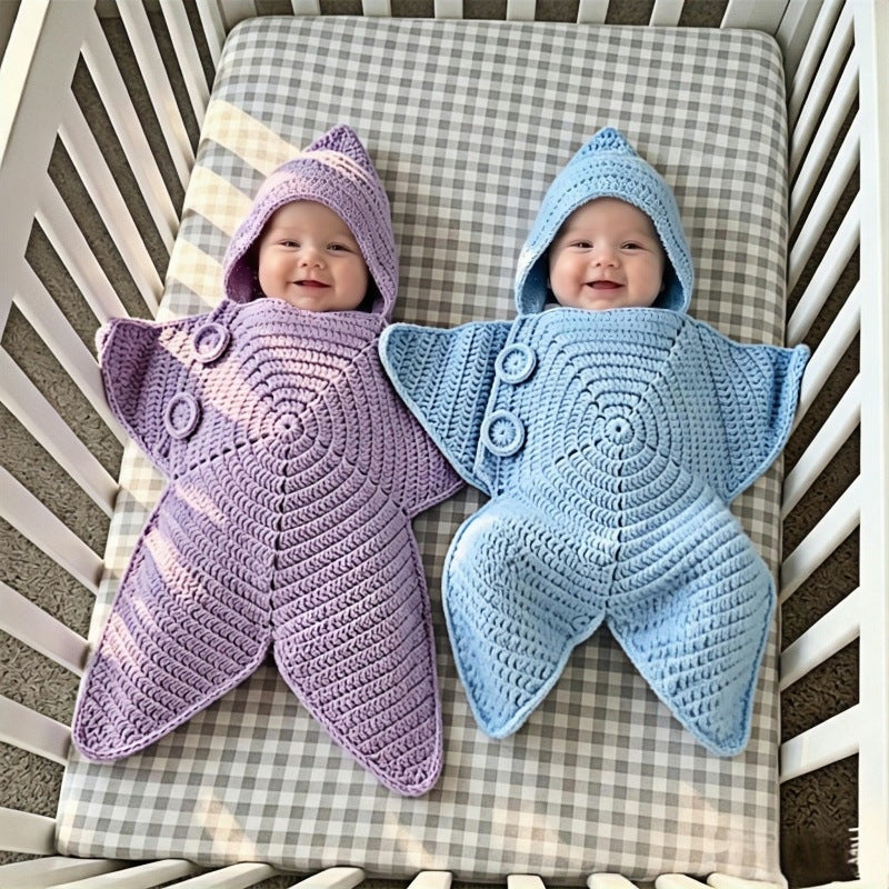 Baby Knitted Sleeping Bag – Warm Double-Layer Design