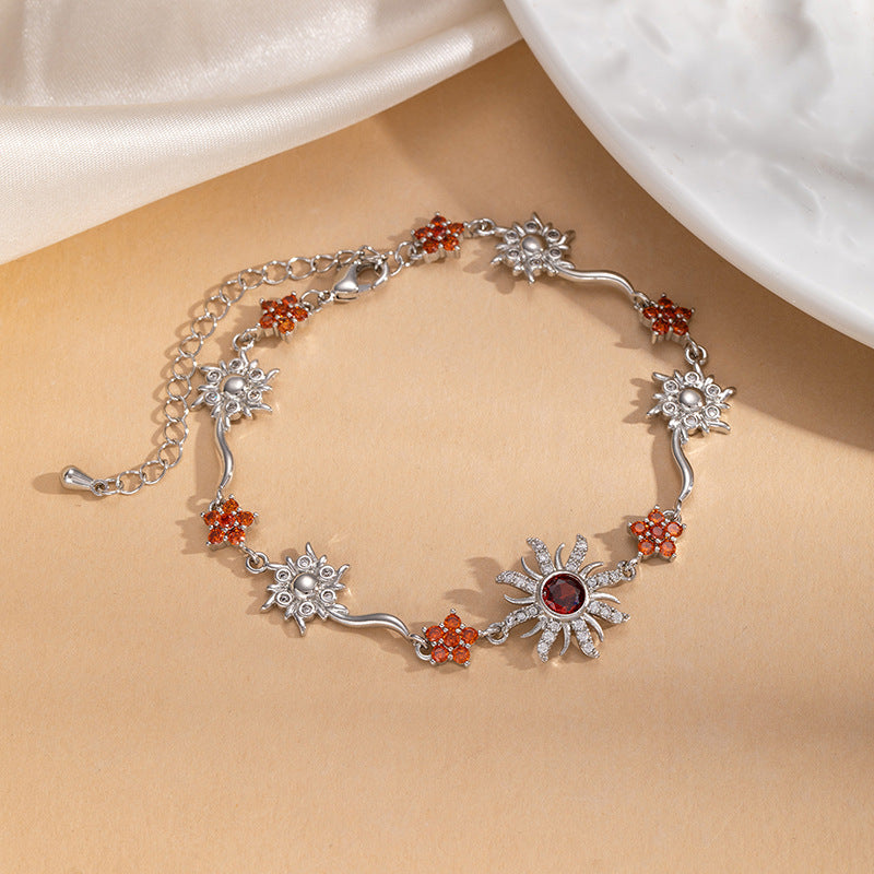Sunflower Zircon Bracelet for Women