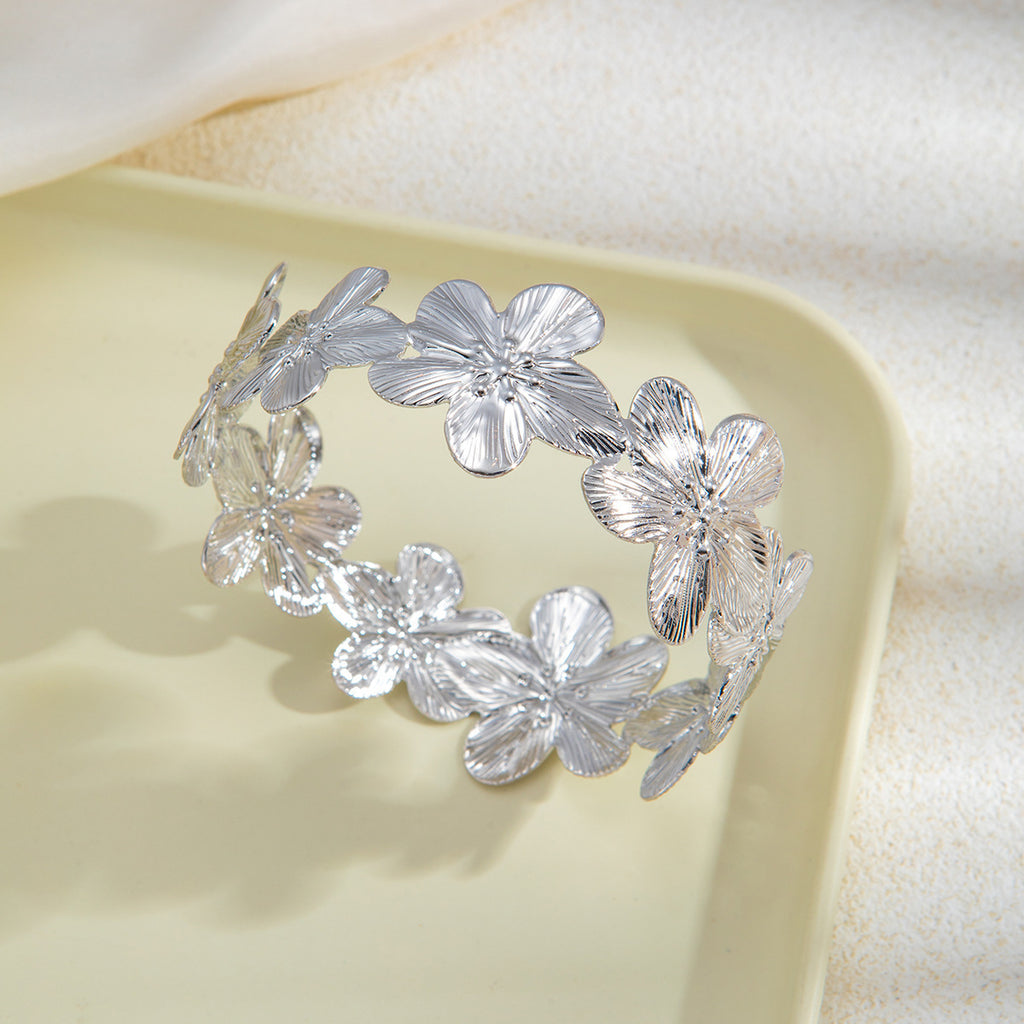 Gold & Silver Open Cuff Bracelet Collection