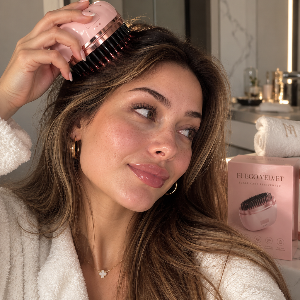 Cordless Hair Straightener Brush | Digital Display