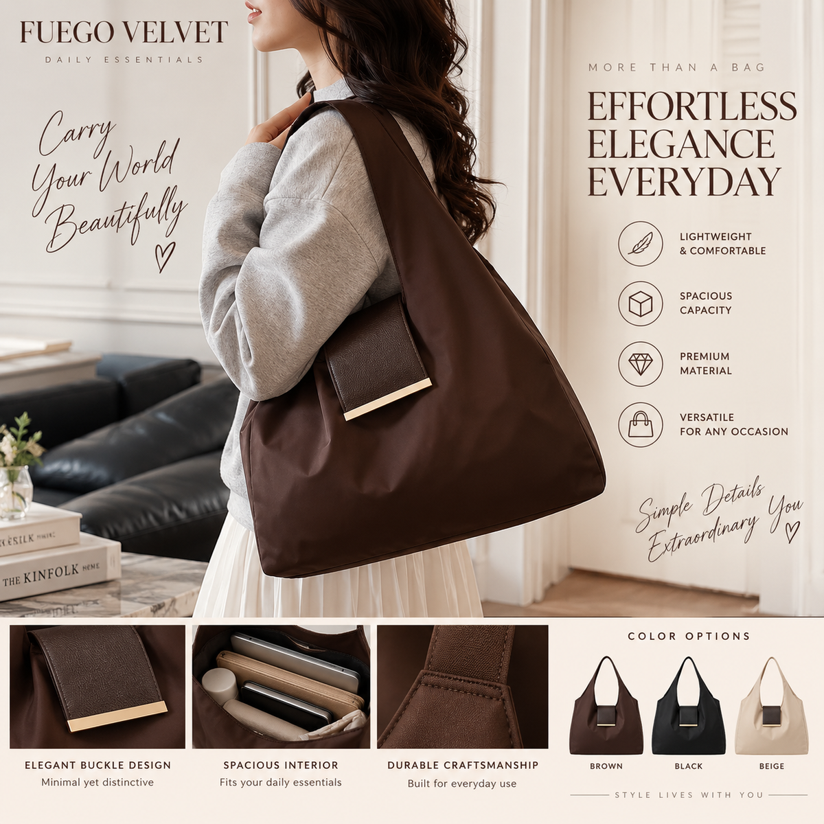 Ins Style Key Storage Commuter Tote Bag