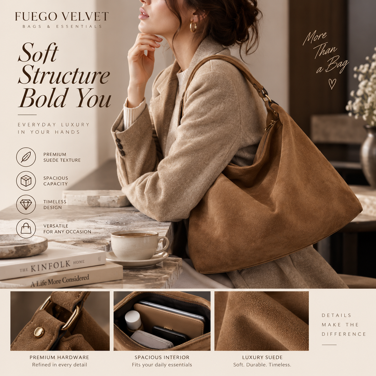 Ins Style Key Storage Commuter Tote Bag