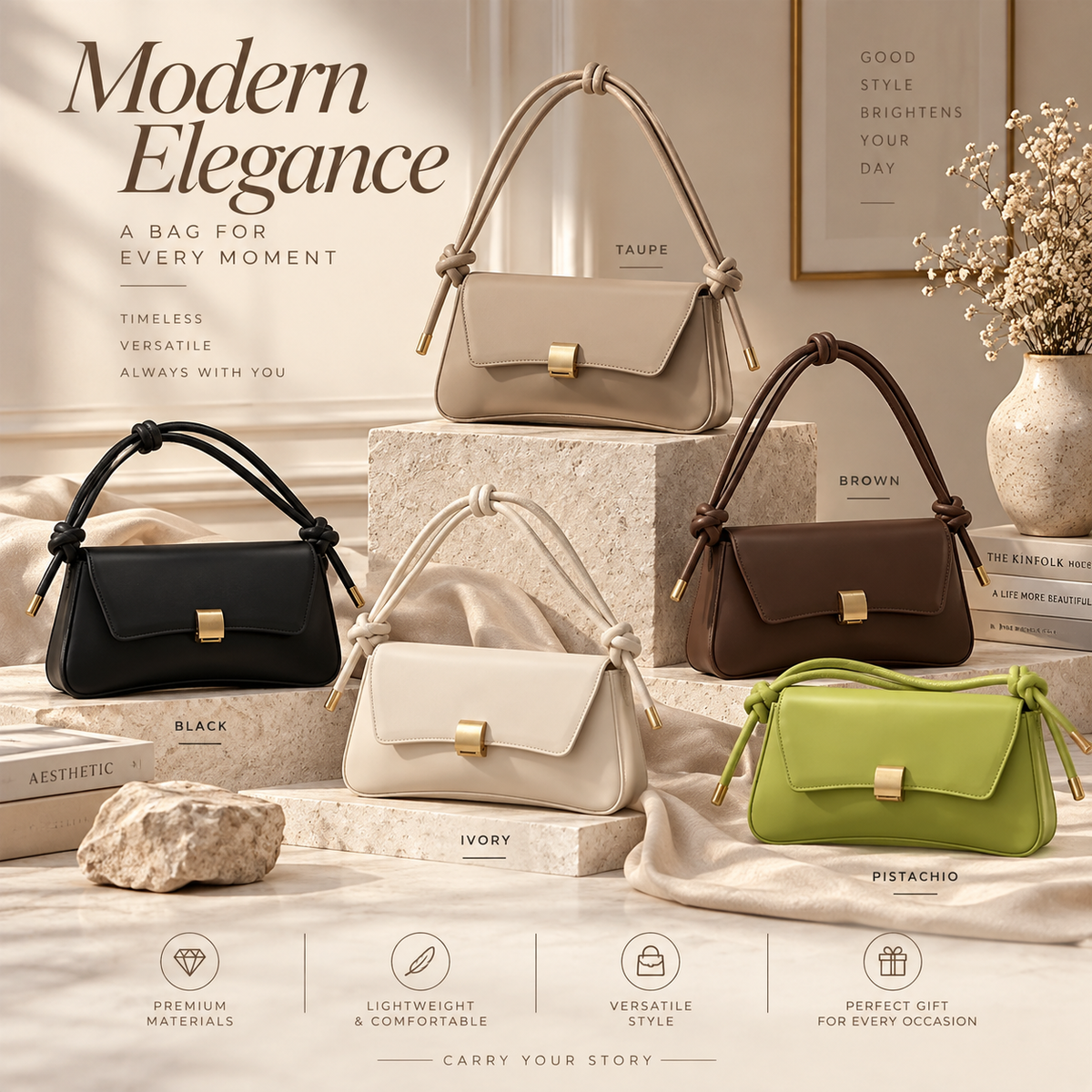 Retro Handbag for Girls