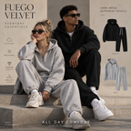Women's Half-Zip Hoodie & Wide-Leg Pants Set