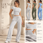 Women's Casual Lounge & Yoga Tracksuit Set