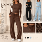 Women's Waist-Defining Long-Sleeve Tracksuit Set
