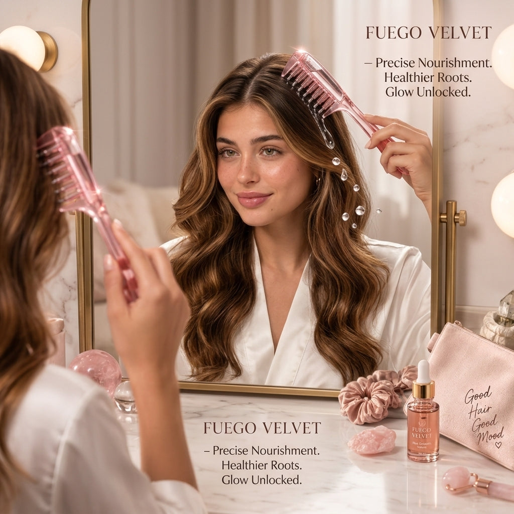 Red Light Scalp Massager & Serum Applicator Comb