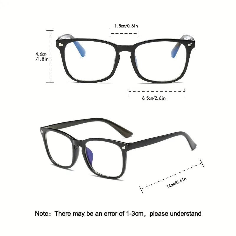 Women's Blue Light Blocking Glasses Set (2 pcs) | Minimalist Square Frames