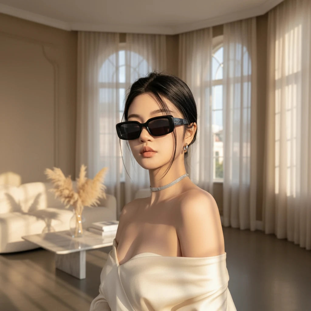 Y2K Kitten Eye Sunglasses | Retro Colorful Mirror Lens UV Protection