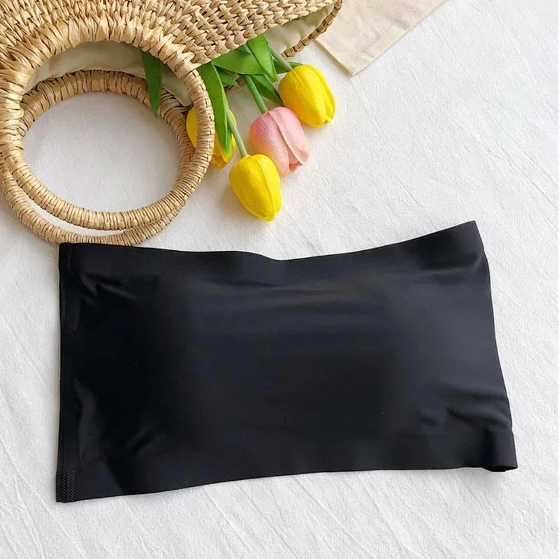 Seamless Strapless Bandeau Bra for Women – Wireless Invisible Tube Top for Summer