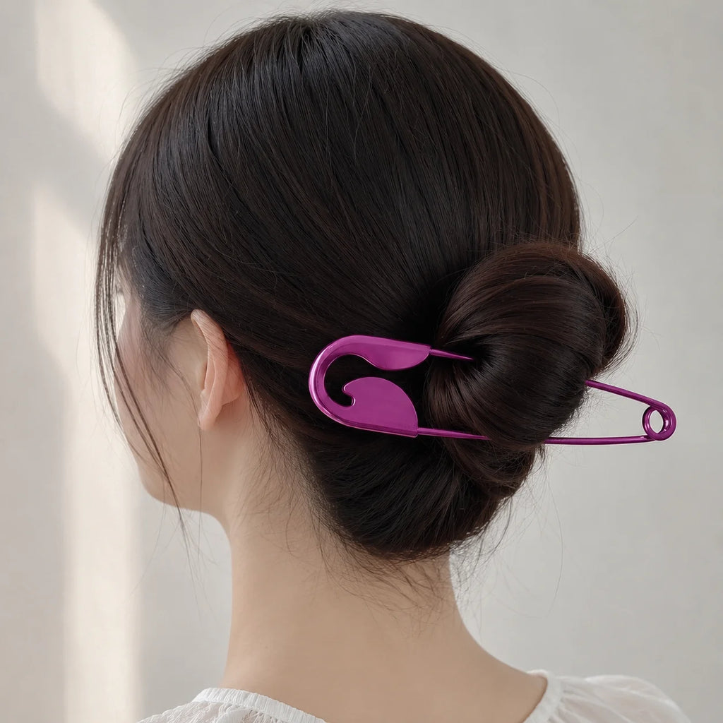 Metal Shark Clip Hair Pin – Strong Grip Alloy Claw for Thick Hair & Buns