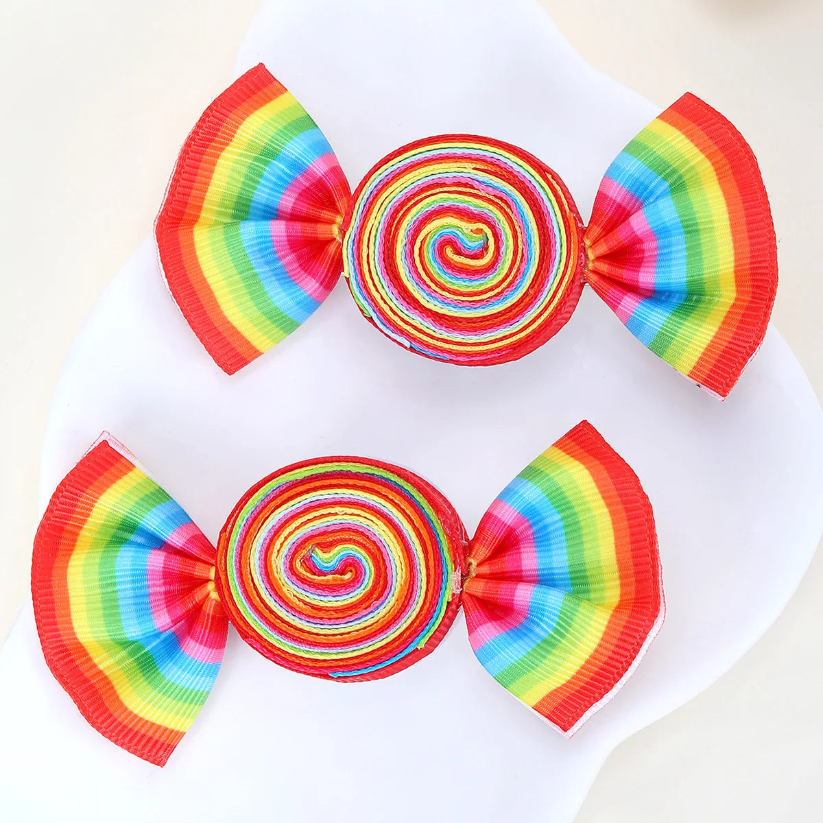Cute Lollipop Heart Butterfly Bow Hair Clips for Girls – Sweet Kids Hair Accessory (1 Pair)