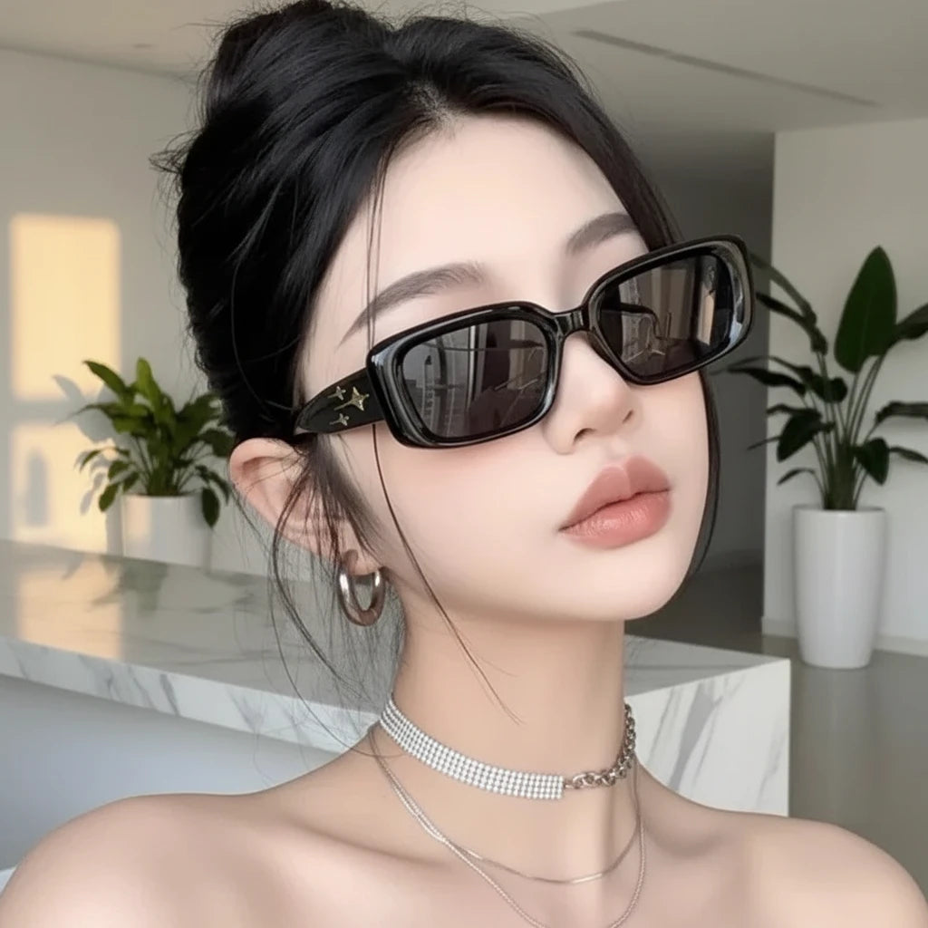 Y2K Kitten Eye Sunglasses | Retro Colorful Mirror Lens UV Protection