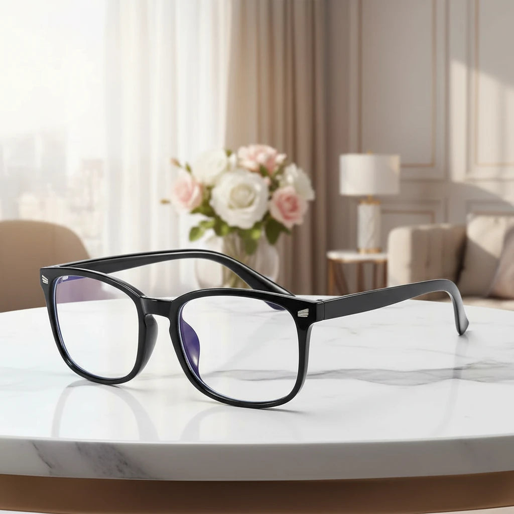 Women's Blue Light Blocking Glasses Set (2 pcs) | Minimalist Square Frames