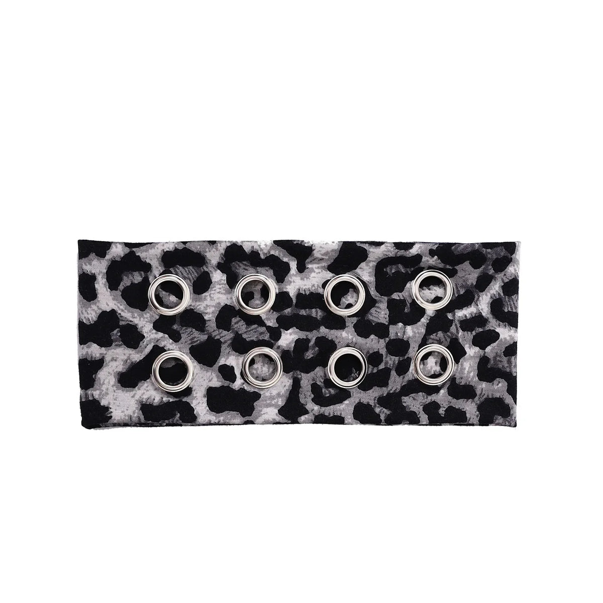 Punk Hollowed-Out Eyelet Headband | Rock Steampunk Wide Elastic Hair Accessory