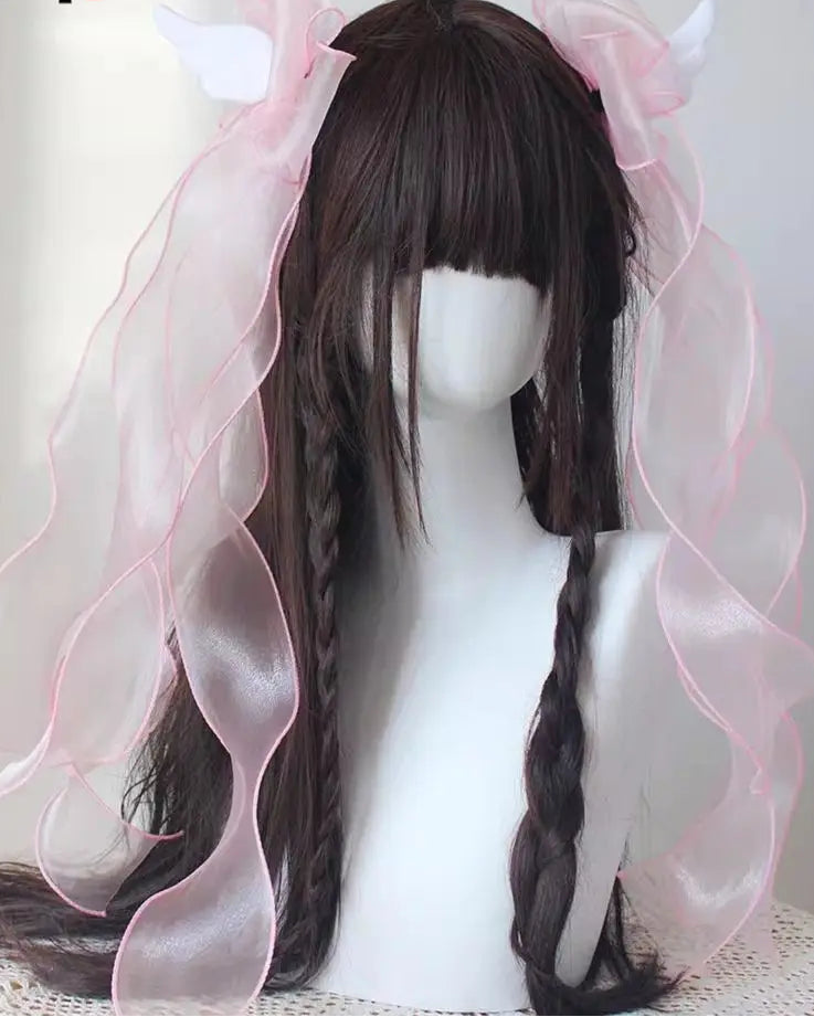 Angel Wing Big Bow Hair Clip | Y2K Harajuku Gothic Hair Accessory