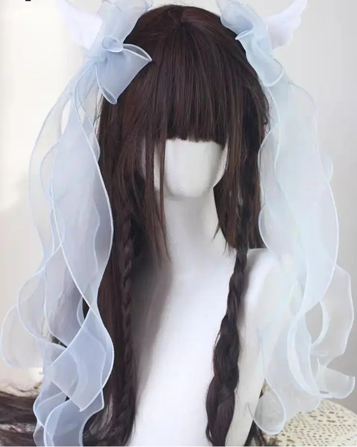 Angel Wing Big Bow Hair Clip | Y2K Harajuku Gothic Hair Accessory