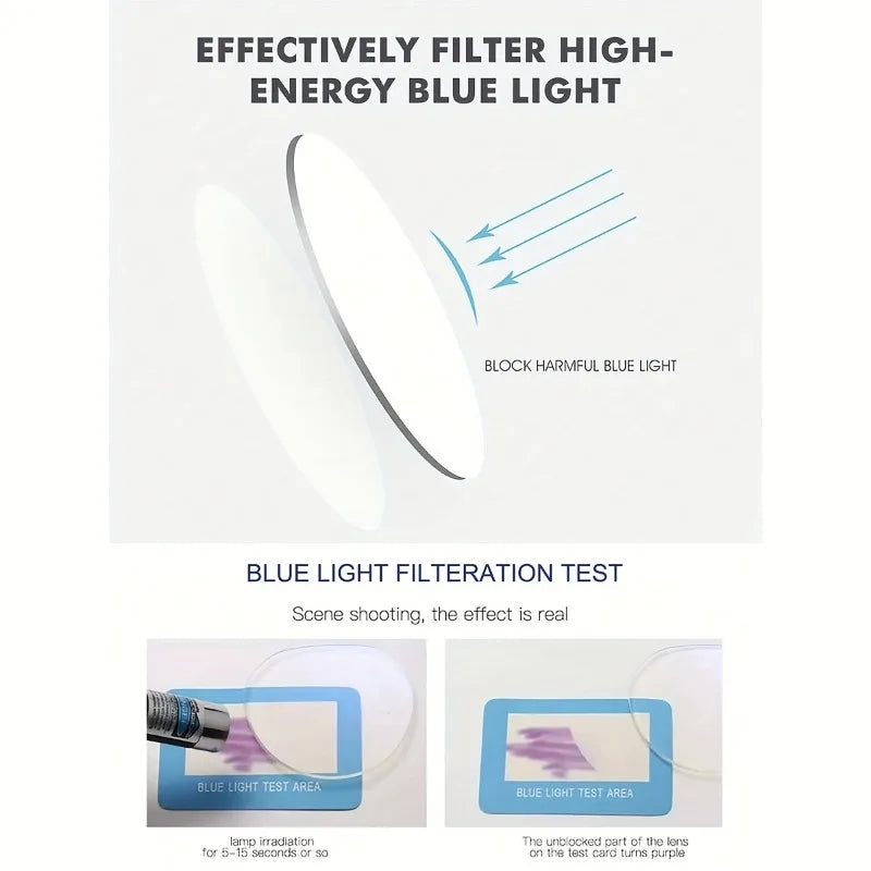 Women's Blue Light Blocking Glasses Set (2 pcs) | Minimalist Square Frames