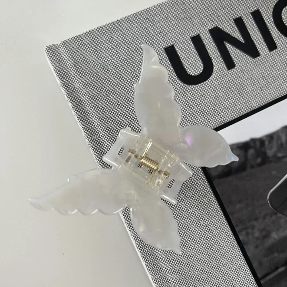 Butterfly Hair Claw Clip – Sweet French Acetate Barrette for Women