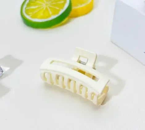 Frosted Geometry Hair Claw Clip – Women's Mini Barrette Hair Accessories