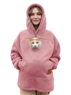 Women's Oversized Fleece-Lined Pullover Hoodie