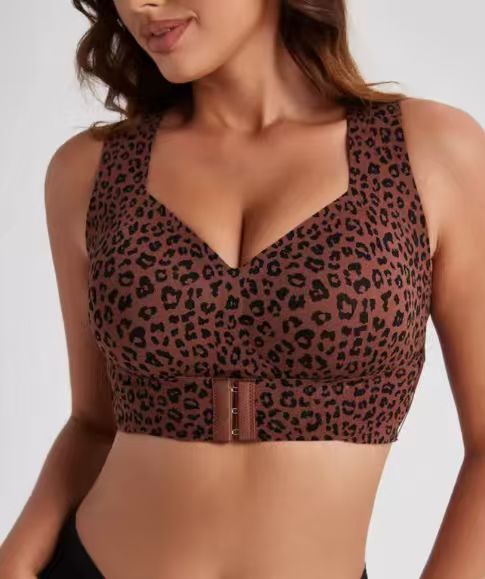 Women's Posture Support Sports Bra – Seamless Full Coverage, Back Comfort & Lift | S–4XL