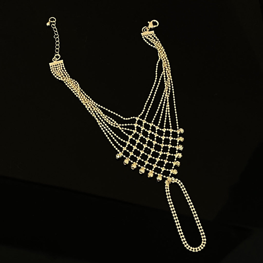 Gold Geometric Tassel Bracelet for Women
