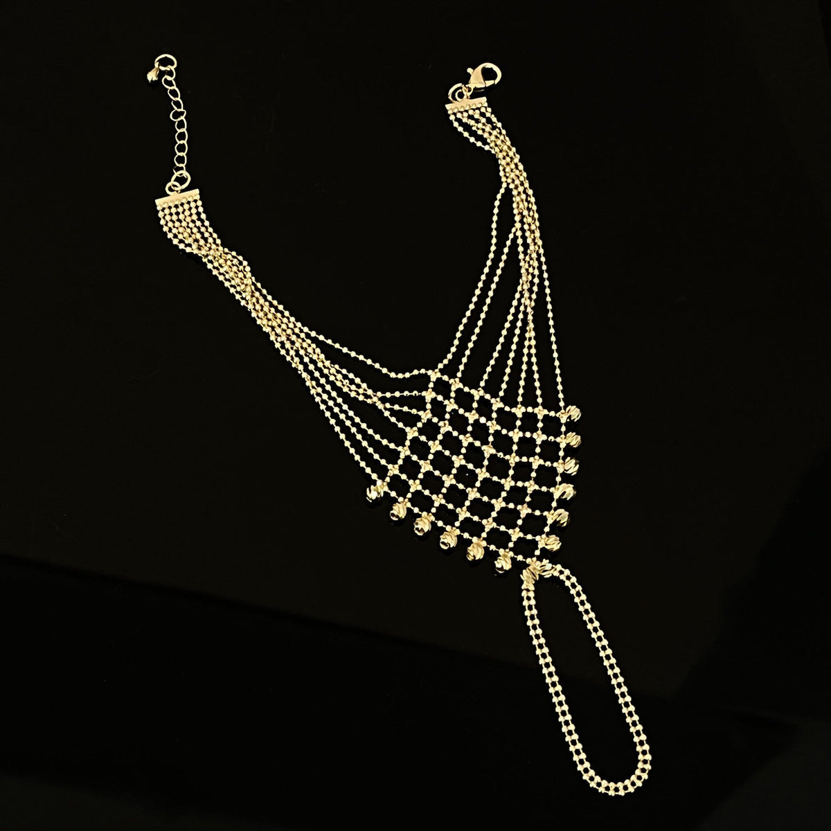 Gold Geometric Tassel Bracelet for Women