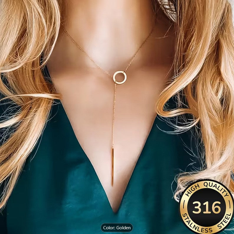 Minimalist Circle Pendant Necklace