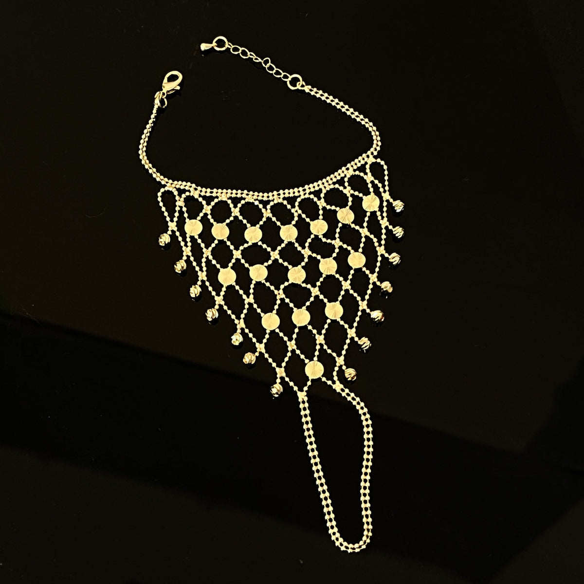 Gold Geometric Tassel Bracelet for Women