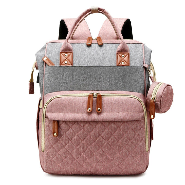 Waterproof Diaper Backpack with Changing Pad – Expandable Organizer