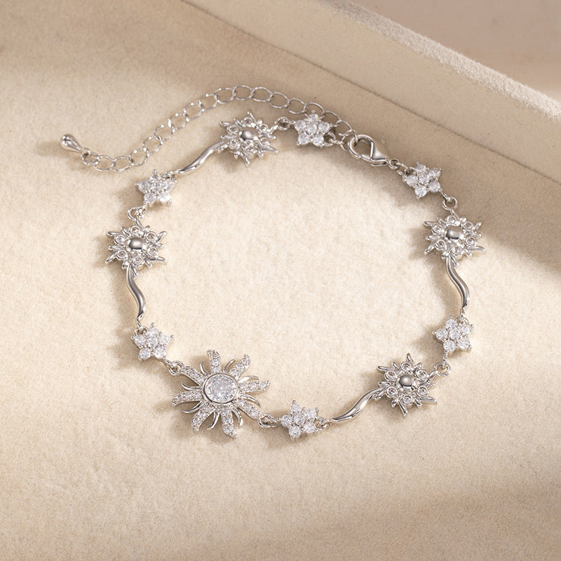 Sunflower Zircon Bracelet for Women