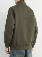 Men's Corduroy-Texture Half-Zip Sweatshirt