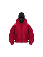 Women's Double-Layer Fleece Zip Hoodie
