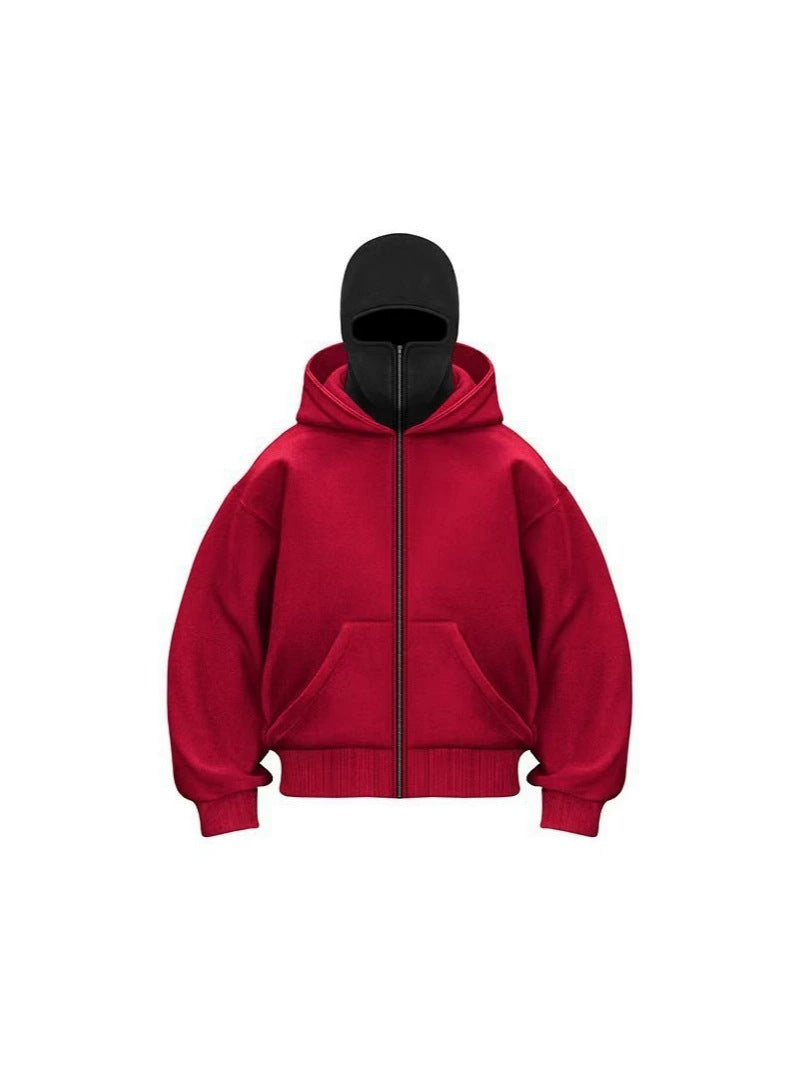 Women's Double-Layer Fleece Zip Hoodie