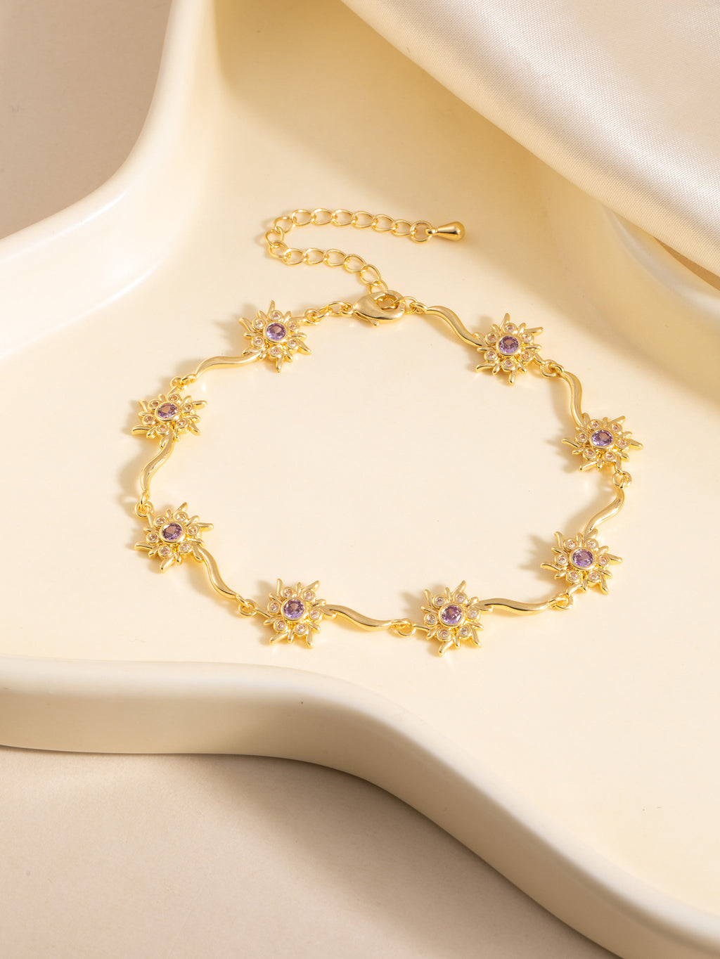 Sunflower Zircon Bracelet for Women