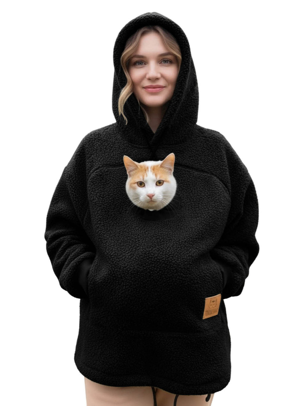 Women's Oversized Fleece-Lined Pullover Hoodie