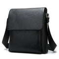 Men’s Genuine Cowhide Crossbody Shoulder Bag – Black