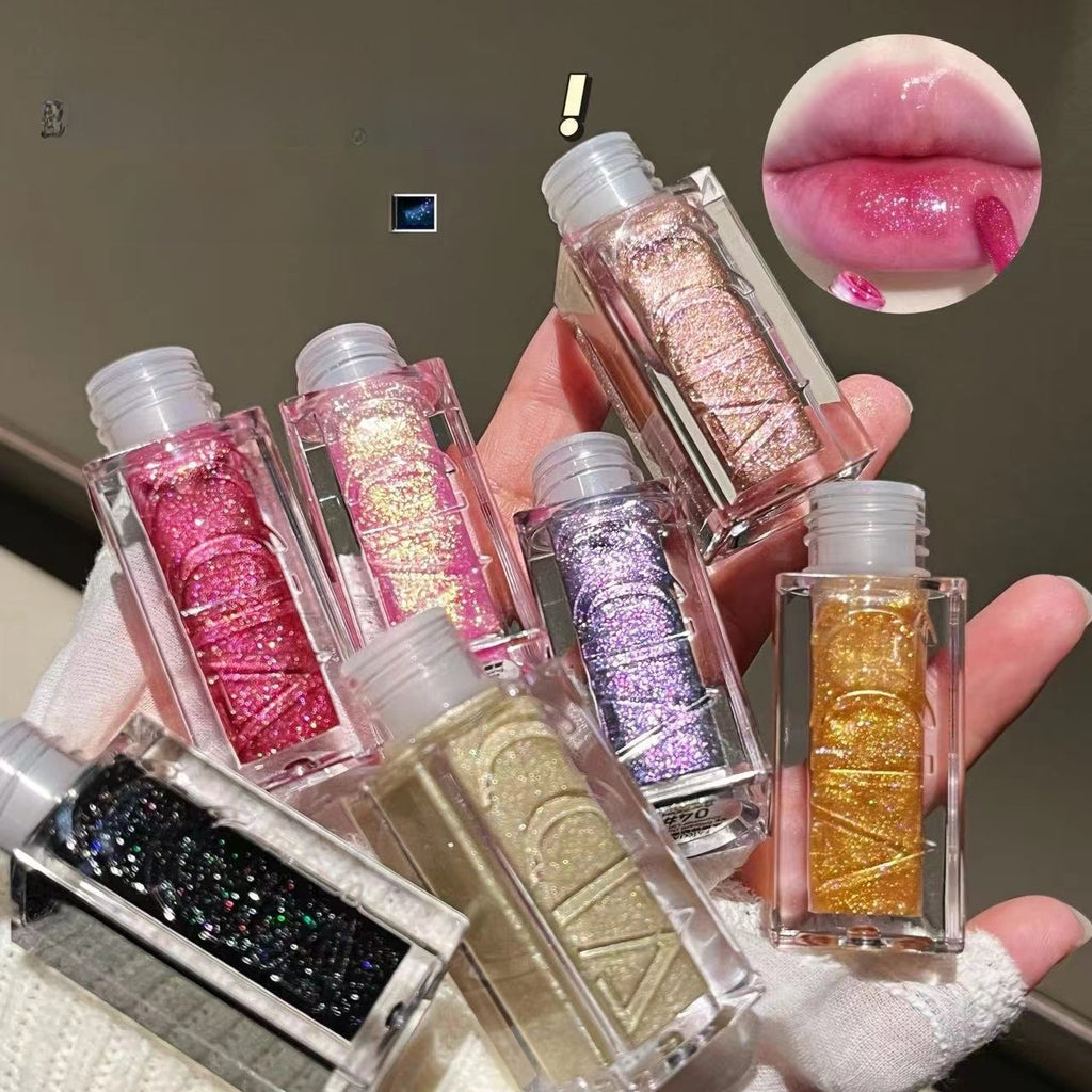 Shimmering Pearlescent Lip Gloss | High-Shine Finish
