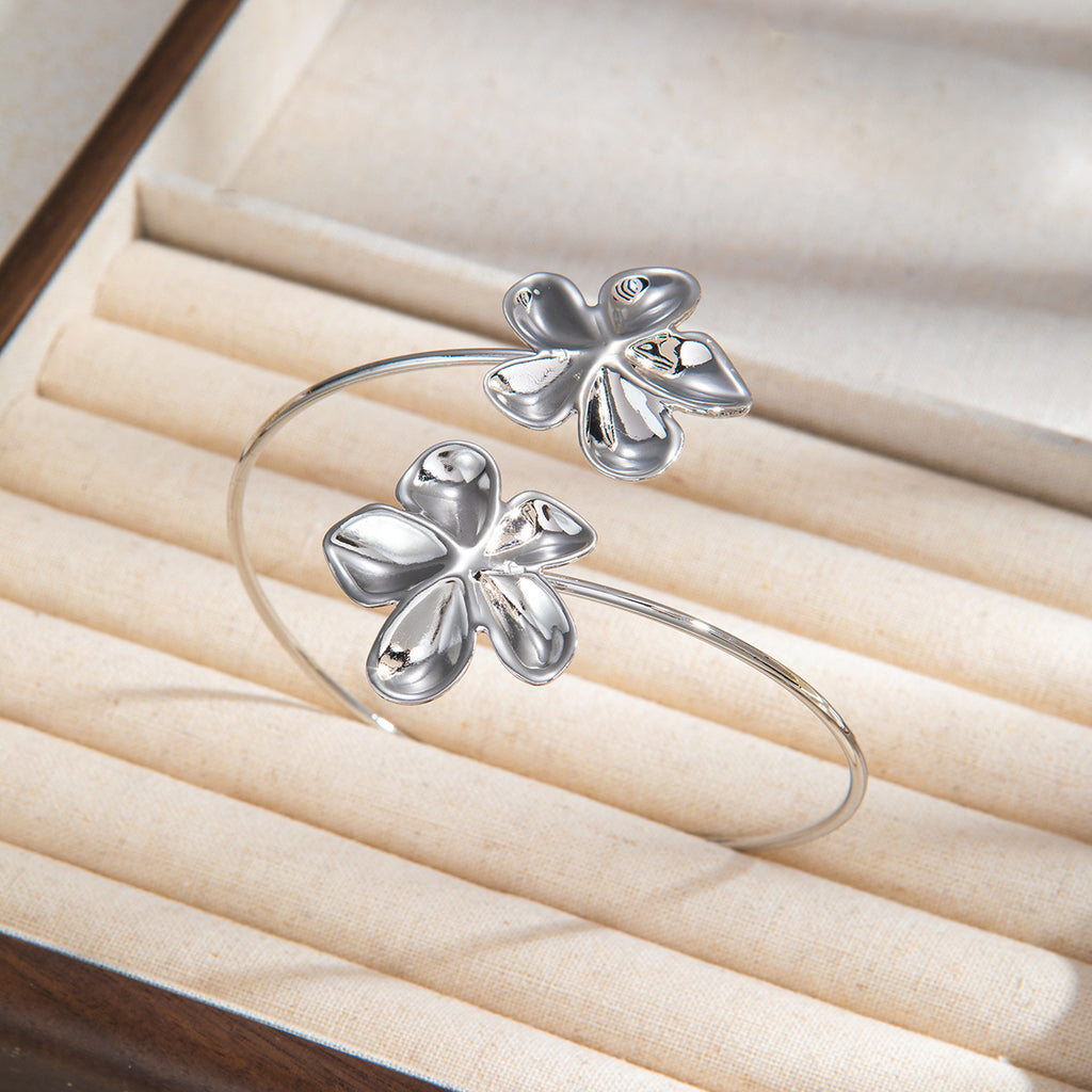 Gold & Silver Open Cuff Bracelet Collection