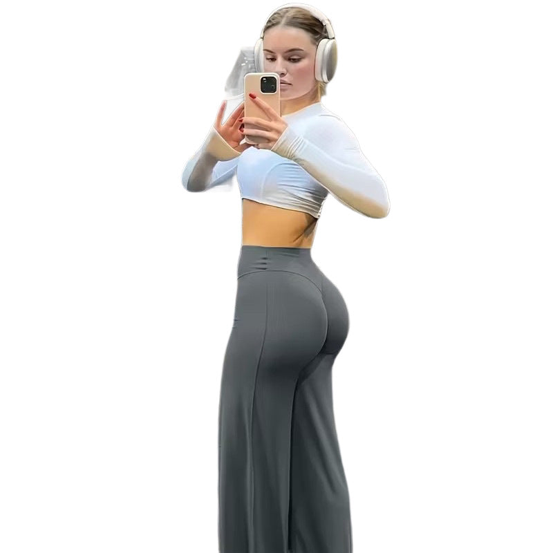 Women's High-Waist Straight-Leg Yoga Pants