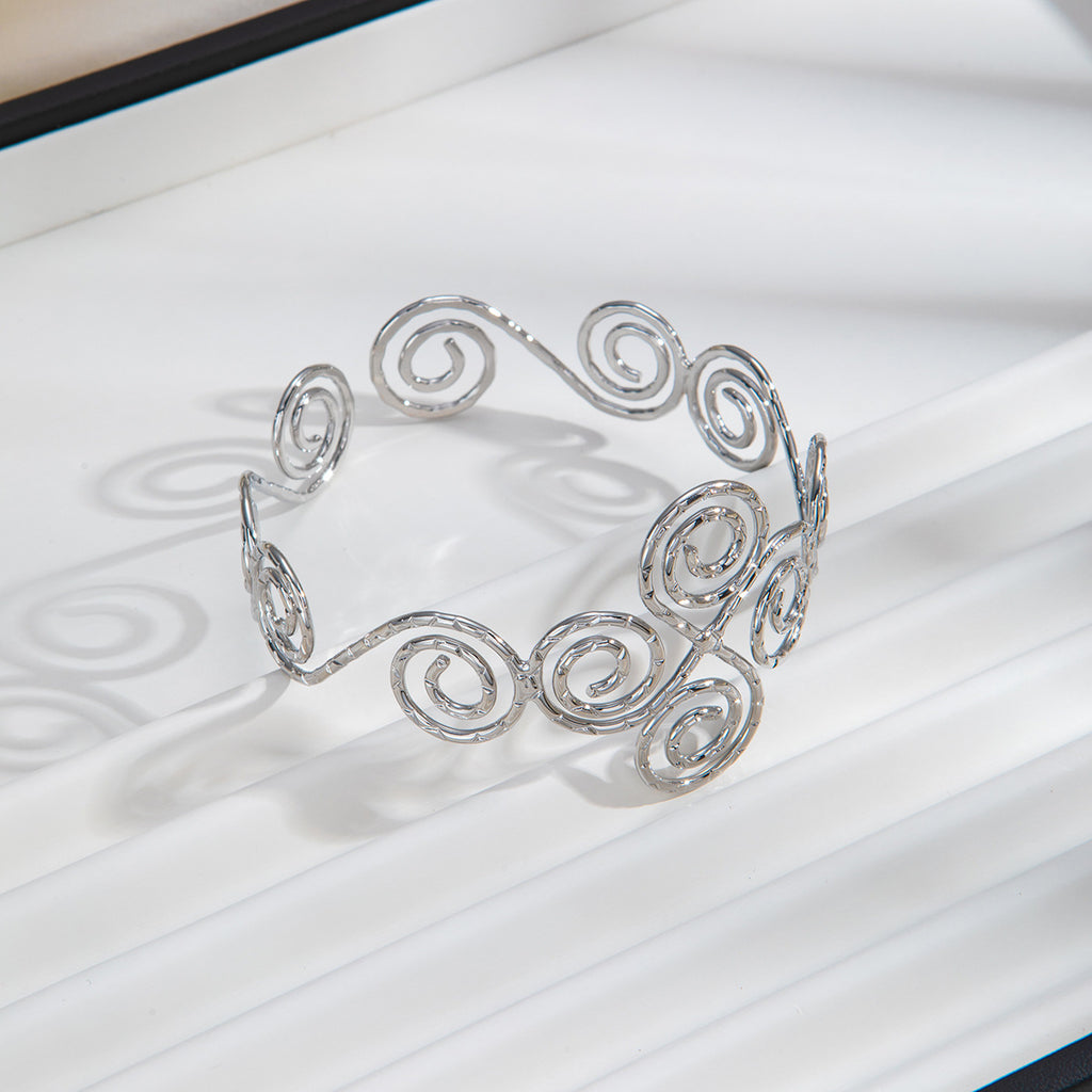 Gold & Silver Open Cuff Bracelet Collection