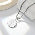 Stainless steel round badge