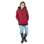 Women's Color-Block Polar Fleece Zip Hoodie