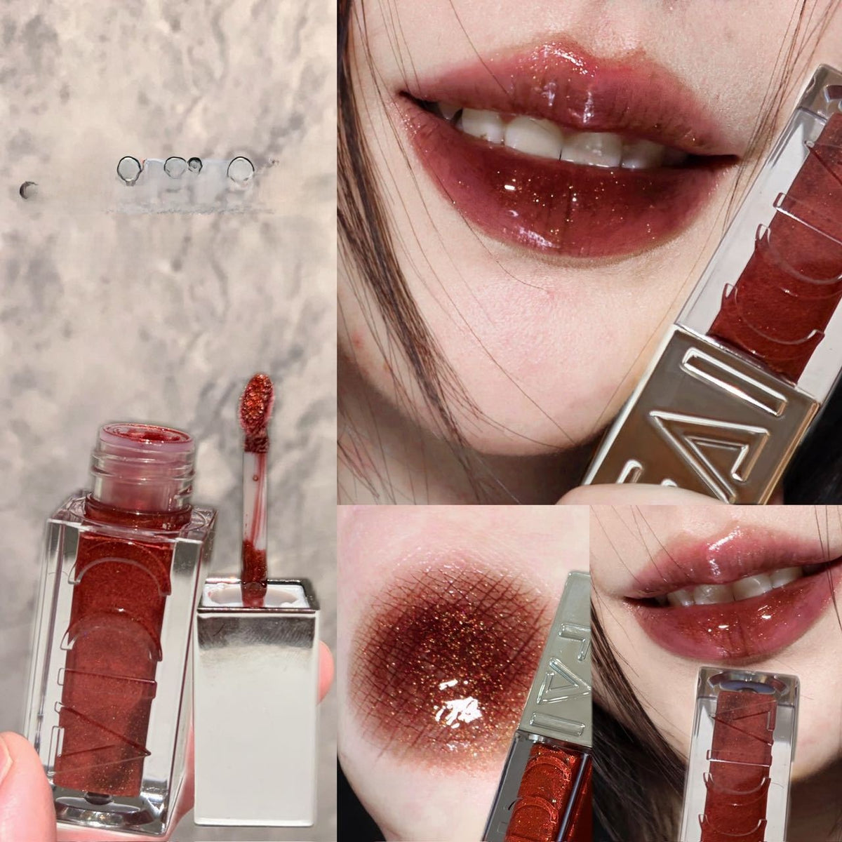 Shimmering Pearlescent Lip Gloss | High-Shine Finish