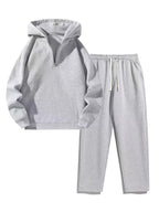 Women's Half-Zip Hoodie & Wide-Leg Pants Set