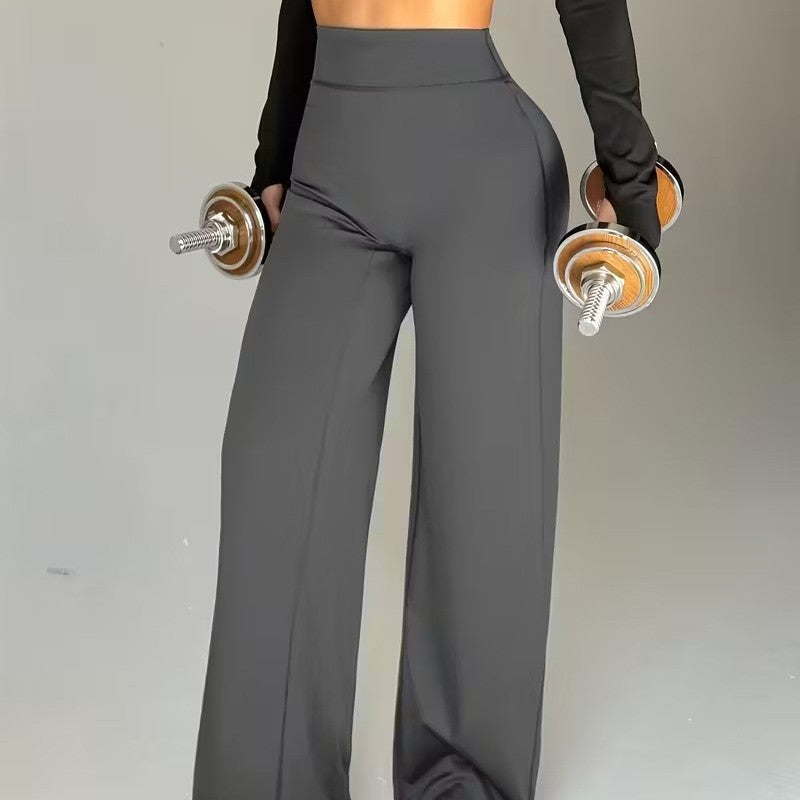 Women's High-Waist Straight-Leg Yoga Pants