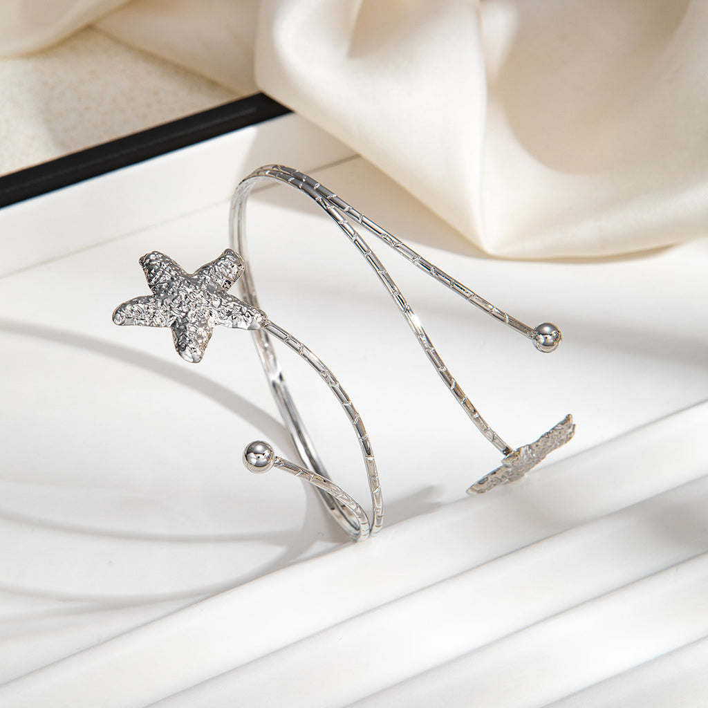 Gold & Silver Open Cuff Bracelet Collection